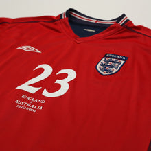 Load image into Gallery viewer, 2002/04 Rooney #23 England Vintage Umbro Away Debut Football Shirt XL Australia4