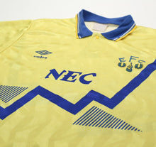 Load image into Gallery viewer, 1990/92 EVERTON Vintage Umbro Away Football Shirt Jersey (L)