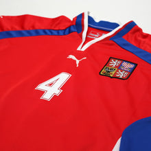 Load image into Gallery viewer, 2000/02 Nedved #4 Czech Republic Vintage Puma Home Football Shirt (L) Euro 20004