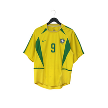 Load image into Gallery viewer, 2002/04 Ronaldo #9 Brazil Vintage Nike Home Football Shirt (M)1
