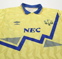 Load image into Gallery viewer, 1990/92 EVERTON Vintage Umbro Away Football Shirt Jersey (L)