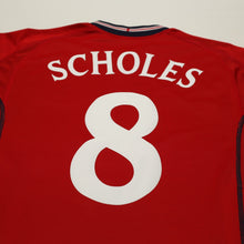 Load image into Gallery viewer, 2002/04 Scholes #8 England Vintage Umbro Away Football Shirt (M) Argentina WC12