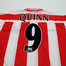 Load image into Gallery viewer, 1999/00 Quinn #9 Sunderland Vintage Asics Home Football Shirt (L)9