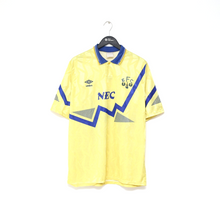 Load image into Gallery viewer, 1990/92 EVERTON Vintage Umbro Away Football Shirt Jersey (L)