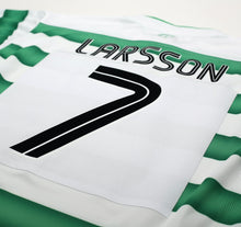Load image into Gallery viewer, 2003/04 LARSSON #7 Celtic Vintage Umbro European Home Football Shirt (XL)
