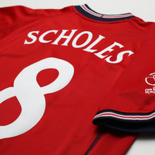 Load image into Gallery viewer, 2002/04 Scholes #8 England Vintage Umbro Away Football Shirt (XXL) Argentina WC12