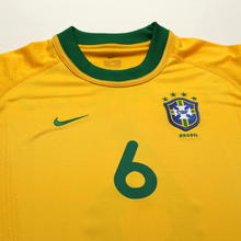 Load image into Gallery viewer, 2000/02 Roberto Carlos #6 Brazil Vintage Nike Home Football Shirt (S/M)5