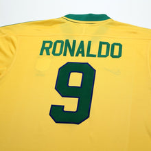 Load image into Gallery viewer, 1997/98 Ronaldo #9 Brazil Vintage Nike Home Football Shirt (XL) Le Tournoi11