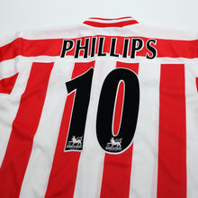 Load image into Gallery viewer, 1999/00 PHILLIPS #10 Sunderland Vintage Asics Home Football Shirt (L)7