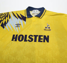 Load image into Gallery viewer, 1991/95 TOTTENHAM HOTSPUR Vintage Umbro Away Football Shirt (L)