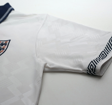 Load image into Gallery viewer, 1990/92 GASCOIGNE #19 England Retro Umbro Home Football Shirt (M) Italia 906