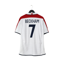 Load image into Gallery viewer, 2003/05 Beckham #7 England Vintage Umbro Home Football Shirt (L) EURO 20040