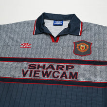 Load image into Gallery viewer, 1995/96 Cantona #7 Manchester United Vintage Umbro Away Football Shirt (M)2