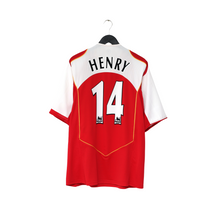 Load image into Gallery viewer, 2004/05 Henry #14 Arsenal Vintage Nike Home Football Shirt (XL)0