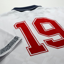 Load image into Gallery viewer, 1990/92 Gascoigne #19 England Retro Umbro Home Football Shirt (L) Italia 9012