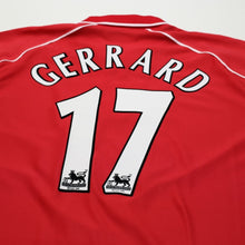 Load image into Gallery viewer, 2000/02 Gerrard #17 Liverpool Vintage Reebok Home Football Shirt (M)9