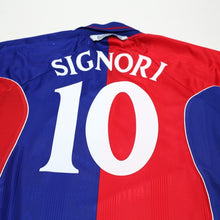 Load image into Gallery viewer, 2000/01 Signori #10 Bologna Vintage Umbro Home Football Shirt (M)11