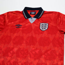Load image into Gallery viewer, 1990/93 Wright #14 England Vintage Umbro Away Football Shirt (M) US Cup 932