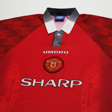 Load image into Gallery viewer, 1996/98 Beckham #10 Manchester United Vintage Umbro Home Football Shirt (L)2