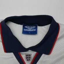 Load image into Gallery viewer, 1993/95 England Vintage Umbro Home Football Shirt (XL)10