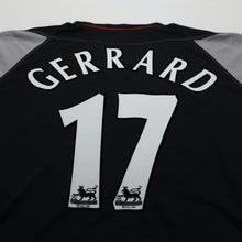 Load image into Gallery viewer, 2002/04 Gerrard #17 Liverpool Vintage Reebok Away Football Shirt (L)9