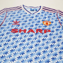 Load image into Gallery viewer, 1990/92 Sharpe #7 Manchester United Retro adidas Away Football Shirt (M/L)