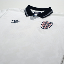 Load image into Gallery viewer, 1990/92 Gascoigne #19 England Retro Umbro Home Football Shirt (M) Italia 904