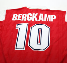 Load image into Gallery viewer, 1994/96 BERGKAMP #10 Arsenal Vintage Nike Home Football Shirt (L)