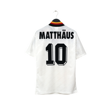 Load image into Gallery viewer, 1990 Matthaus #10 Germany Vintage adidas Football Shirt (S) USA 941