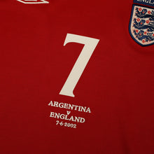 Load image into Gallery viewer, 2002/04 Beckham #7 England Vintage Umbro Away Football Shirt (M) Argentina WC6