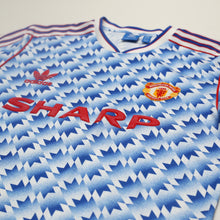 Load image into Gallery viewer, 1990/92 Sharpe #7 Manchester United Retro adidas Away Football Shirt (M/L)