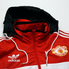 Load image into Gallery viewer, 1980s Style Manchester United Vintage Retro adidas Originals Hooded Jacket (M)8