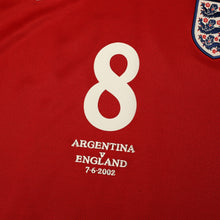 Load image into Gallery viewer, 2002/04 Scholes #8 England Vintage Umbro Away Football Shirt (XXL) Argentina WC6