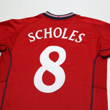 Load image into Gallery viewer, 2002/04 Scholes #8 England Vintage Umbro Away Football Shirt (XXL) Argentina WC9
