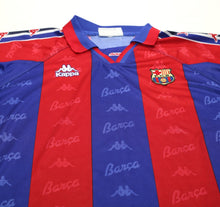 Load image into Gallery viewer, 1995/97 Barcelona Vintage Kappa Home Football Shirt Jersey (L) Ronaldo Era