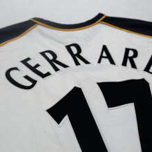 Load image into Gallery viewer, 2001/03 Gerrard #17 Liverpool Vintage Reebok Away Football Shirt (L)10