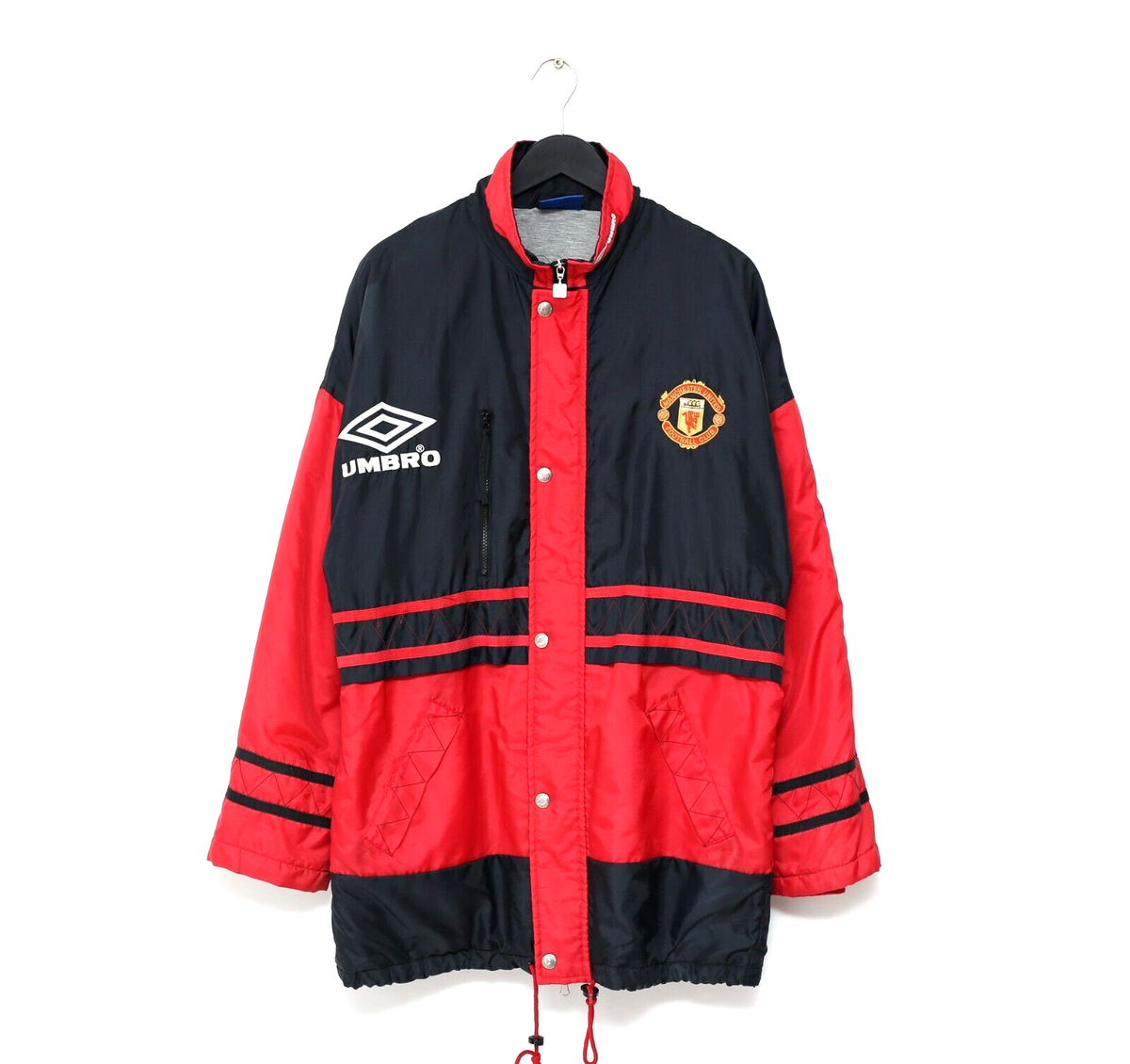 1994/95 MANCHESTER UNITED Vintage Umbro Bench Coat Jacket (M) Alex