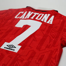 Load image into Gallery viewer, 1992/94 Cantona #7 Manchester United Vintage Umbro Home Football Shirt (S)11