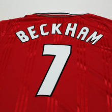 Load image into Gallery viewer, 1999 Beckham #7 Manchester United adidas Icons L/S Treble Football Shirt (L/XL)9
