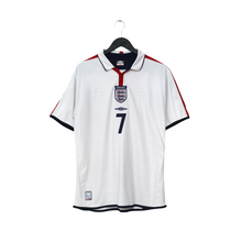 Load image into Gallery viewer, 2003/05 Beckham #7 England Vintage Umbro Home Football Shirt (L) EURO 20041