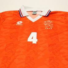 Load image into Gallery viewer, 1994 Koeman #4 Holland Vintage Lotto Home Football Shirt (M) Netherlands3