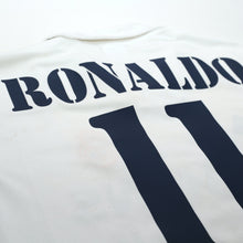 Load image into Gallery viewer, 2002/03 Ronaldo #11 Real Madrid Vintage adidas Centenary Home Football Shirt (M)13