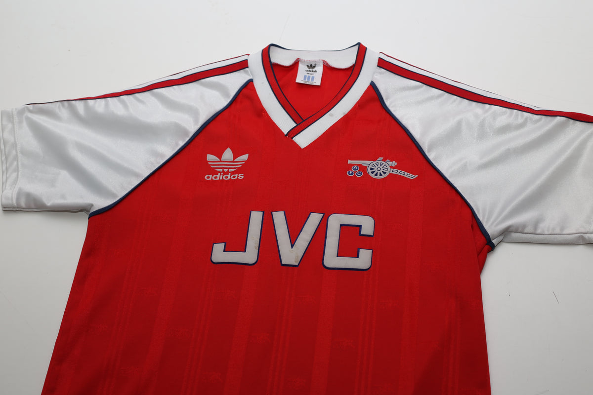 1988/90 ARSENAL Vintage adidas Home Football Shirt (38/40) (S 