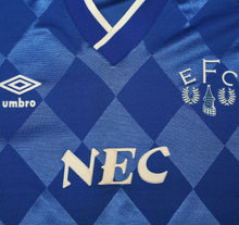Load image into Gallery viewer, 1986/89 EVERTON Vintage Umbro Home Football Shirt Jersey (M)