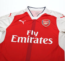 Load image into Gallery viewer, 2016/17 ARSENAL Vintage PUMA Home Long Sleeve Football Shirt (S)