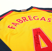 Load image into Gallery viewer, 2008/09 FABREGAS #4 Arsenal Vintage Nike MATCH ISSUE Away Football Shirt SIGNED