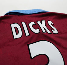 Load image into Gallery viewer, 1995/97 DICKS #3 West Ham United Vintage PONY Football Shirt (S)