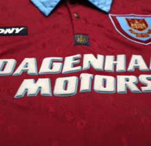 Load image into Gallery viewer, 1995/97 DICKS #3 West Ham United Vintage PONY Football Shirt (S)
