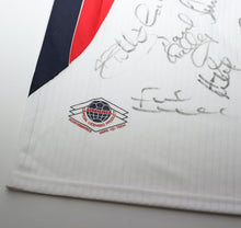 Load image into Gallery viewer, 1997/99 ENGLAND U21'S Vintage Umbro Home SIGNED Football Shirt (L) BNWOT