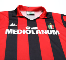 Load image into Gallery viewer, 1988/89 AC MILAN Vintage Kappa Long Sleeve Home Football Shirt Jersey (S)